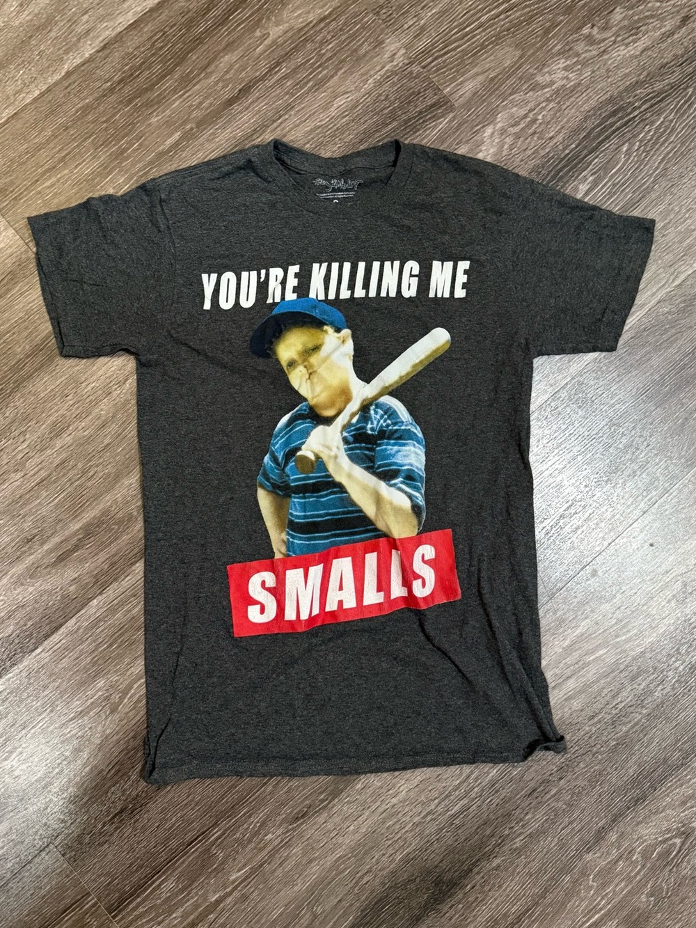 Men's Dark Gray Graphic Tee - 'You're Killing Me Smalls'